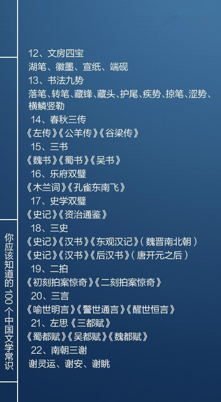 國考必看100個文學(xué)常識，你知道多少個呢？